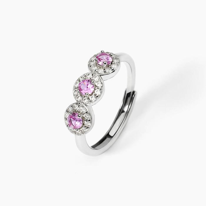 Bague en argent avec tourmalines synthétiques MILANESIENNE