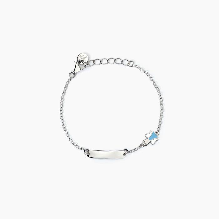 Bracelet en argent personnalisable avec ange ANGEL