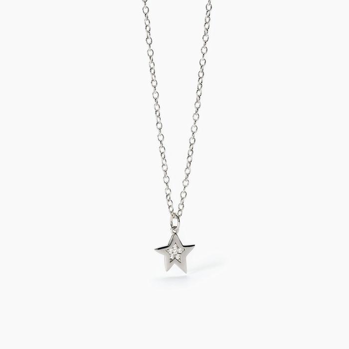 Girocollo in argento con stellina e zirconi STELLA STELLINA