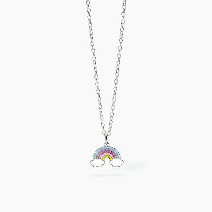 RAINBOW Silver Choker with Rainbow