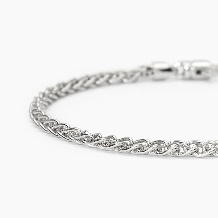 Bracelet en argent avec chaîne en blé EVERY DAY