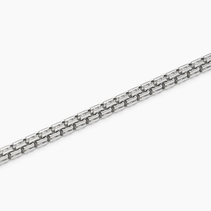 Silver bracelet with Venetian chain BOX