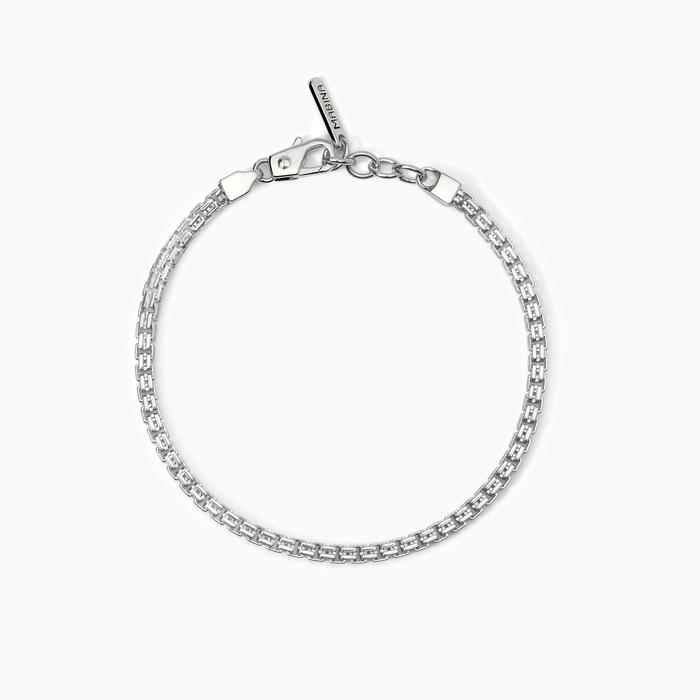 Silver bracelet with Venetian chain BOX