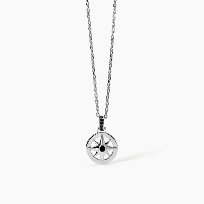 Collier en argent JOURNEY Rose des Vents