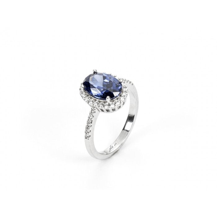 Blue oval ring