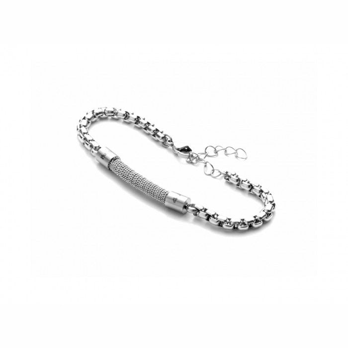 Steel spiral bracelet