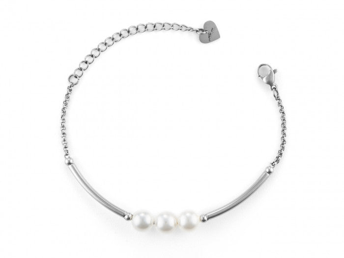 Bracelet semi-rigide et perles