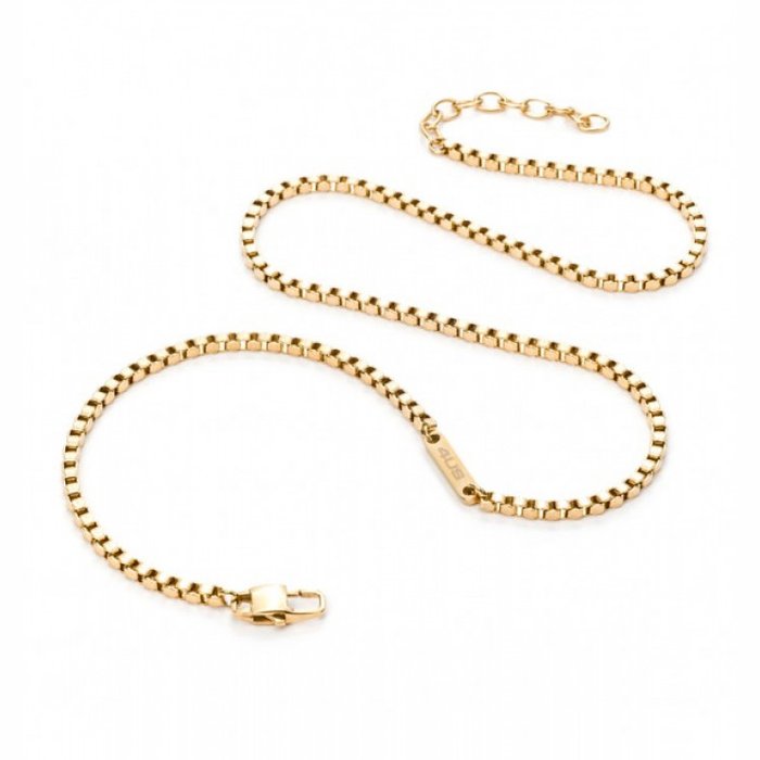 Laminated chain link necklace