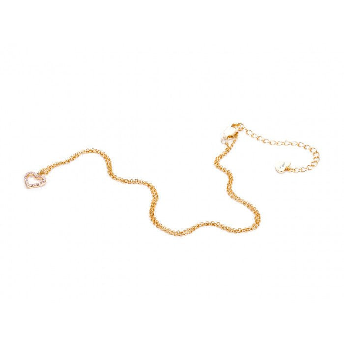 Laminated heart pendant necklace