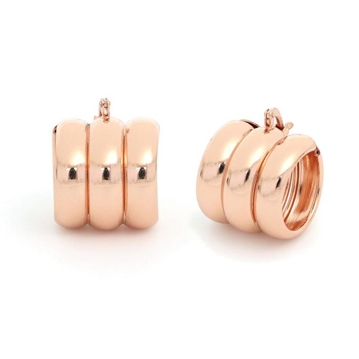 Boucles d'oreilles en bronze or rose
