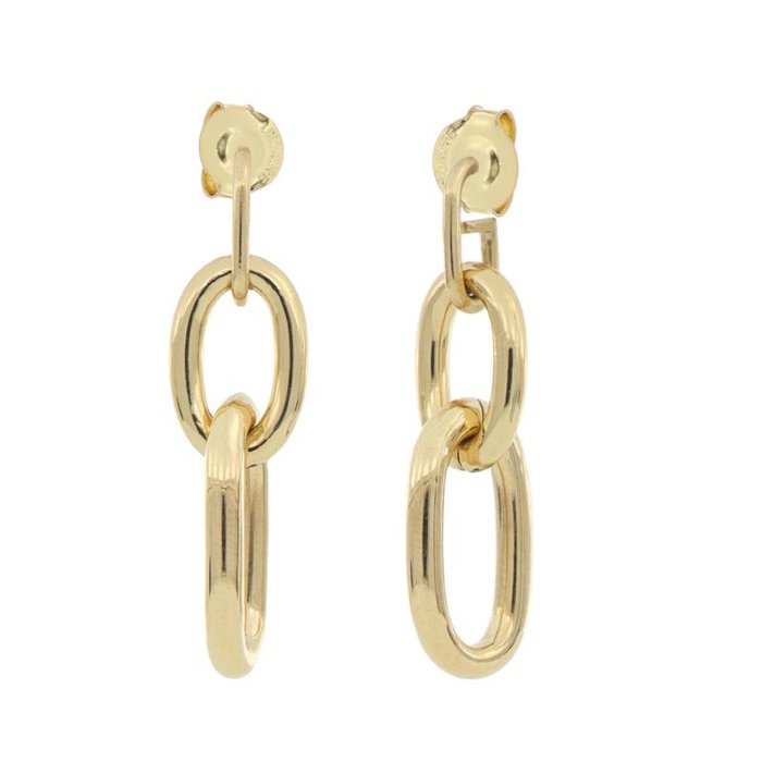 Boucles d'oreilles en bronze plaqué or