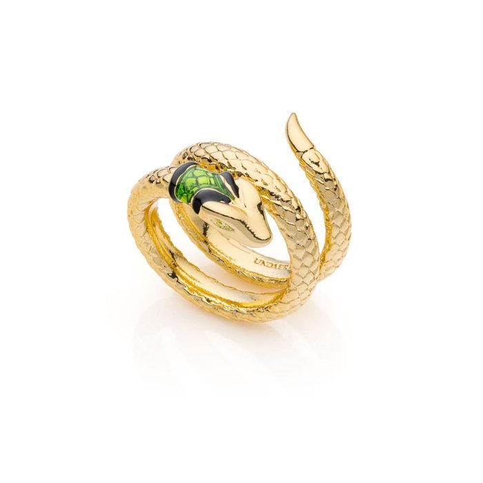 Bague serpent dorée