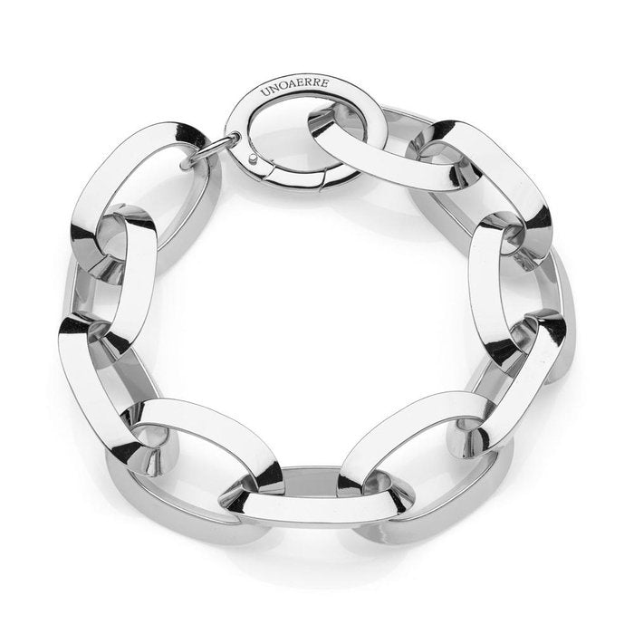 Chain bracelet with maxi oval links