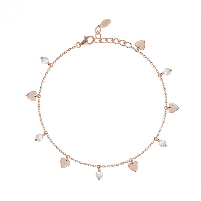 Bracelet de cheville en forme de cœur