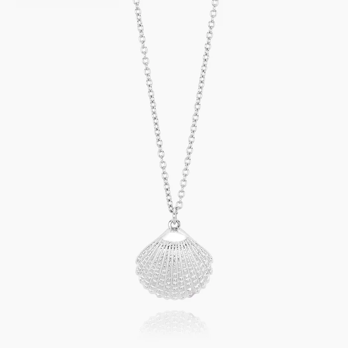 COLLIER DOUBLE COQUILLE AVEC PERLE