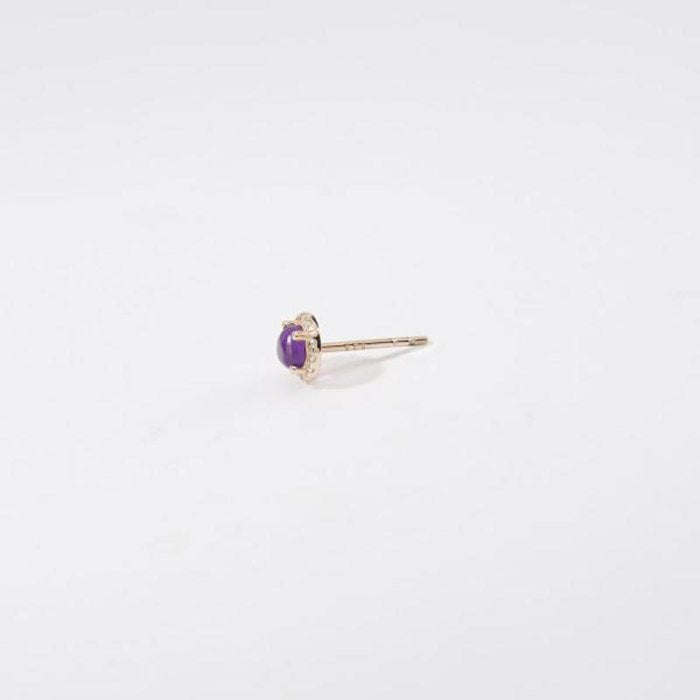 AMETHYST COLORED SINGLE EARRING