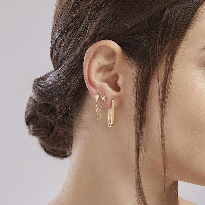 BOUCLES D'OREILLES EN ARGENT 925/