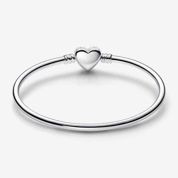 Bracelet rigide avec fermoir cœur et papillon