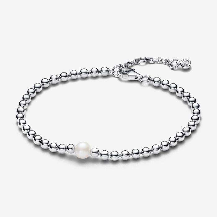 Bracelet with Cultured Freshwater Pearl and Spheres
