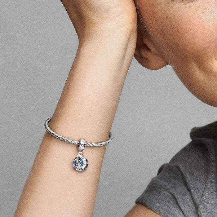 Charm Pendente Babbo Natale sulla Luna