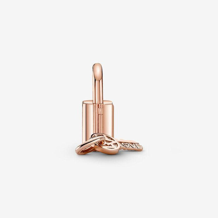 Pendentif Charm cadenas et clé d'amour