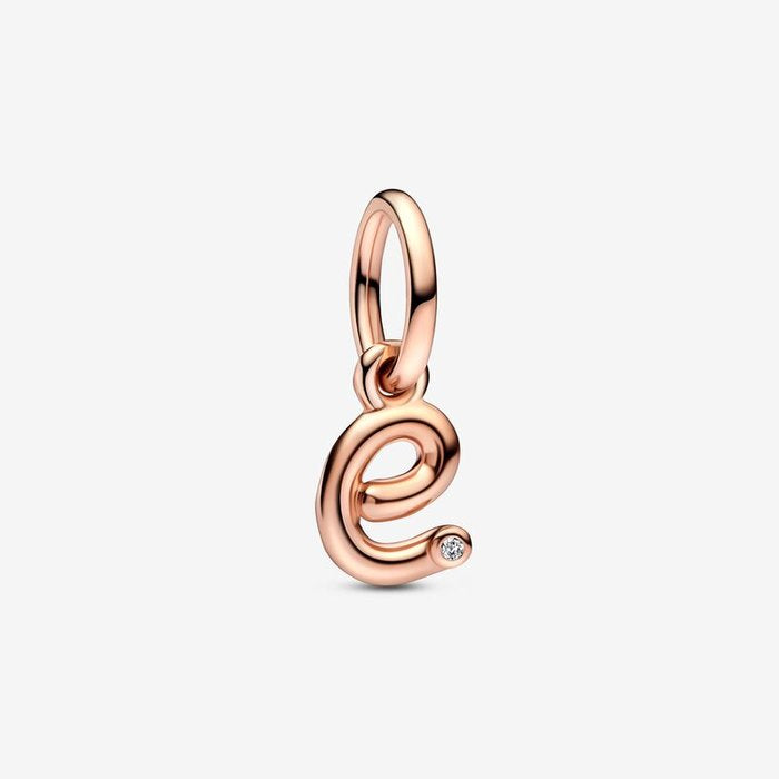 Alphabet Pendant Charm with Letter E