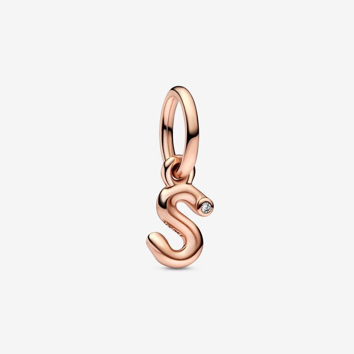 Alphabet Pendant Charm with Letter S