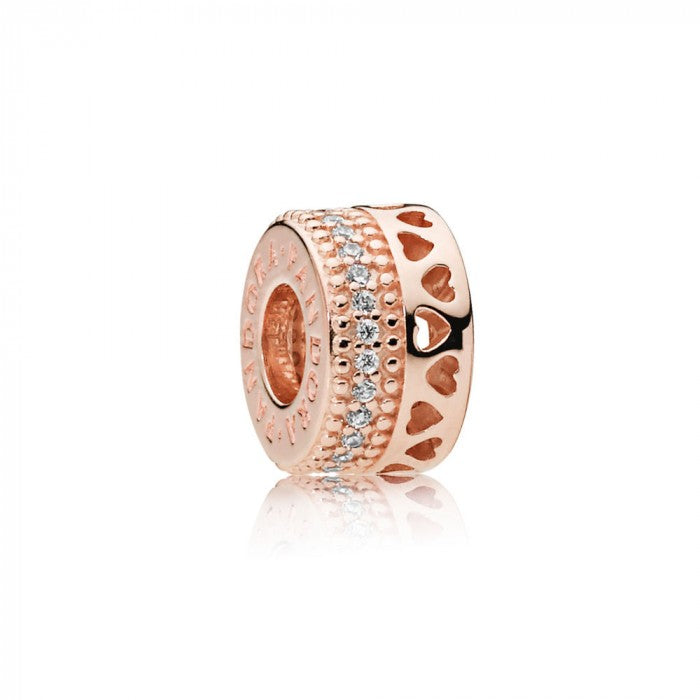 Pandora rose hearts charm
