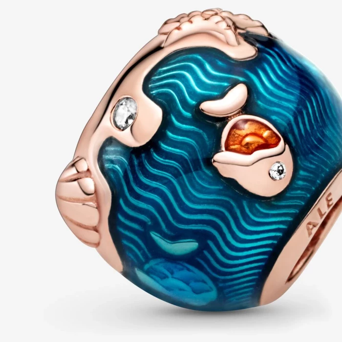 Charm Fish and sparkling ocean waves