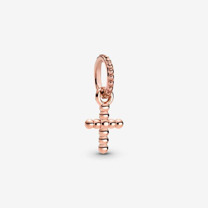 Charm pendente Croce decorata da sfere