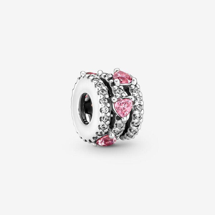 Pink Hearts Charm