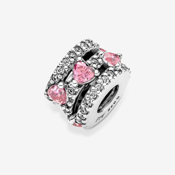 Pink Hearts Charm