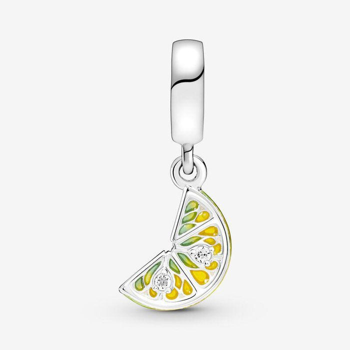 Lemon Wedge Pendant Charm