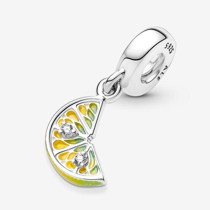 Lemon Wedge Pendant Charm