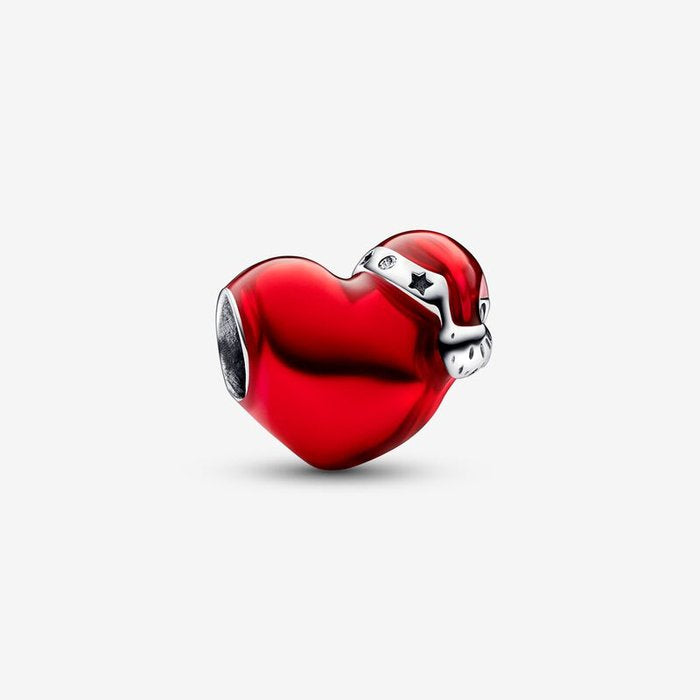 Red Christmas Heart Charm
