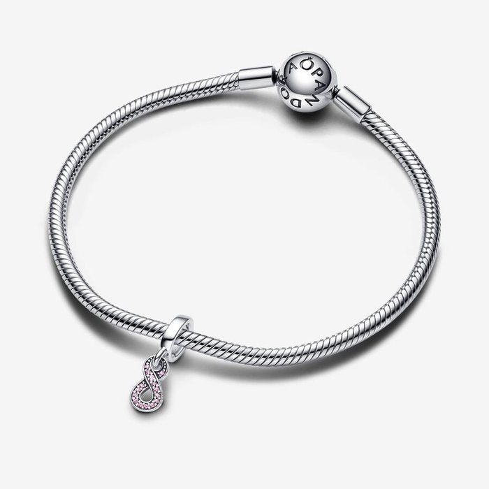 Pendentif Charm Infini Rose