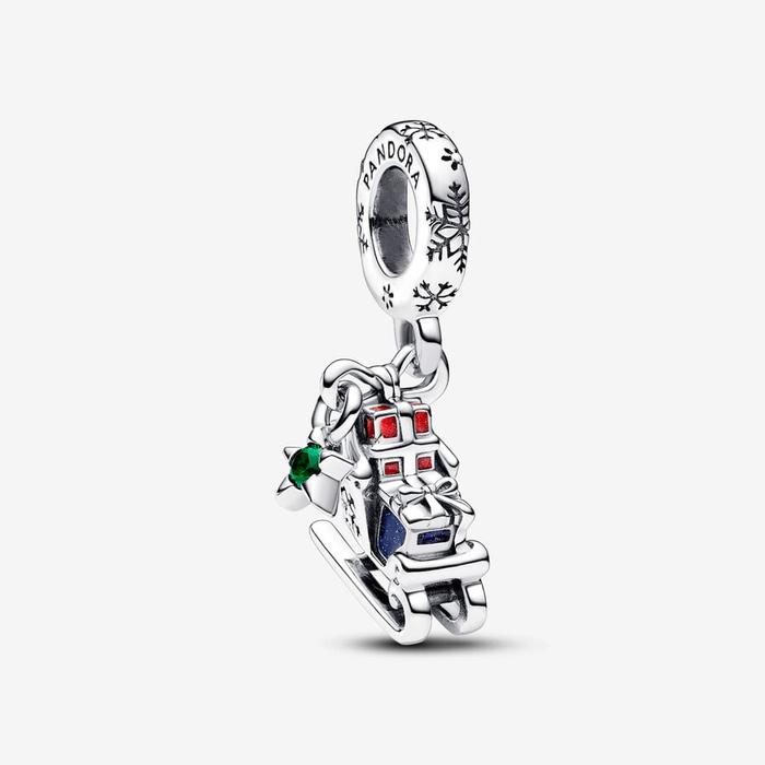 Christmas Sleigh Pendant Charm 2023