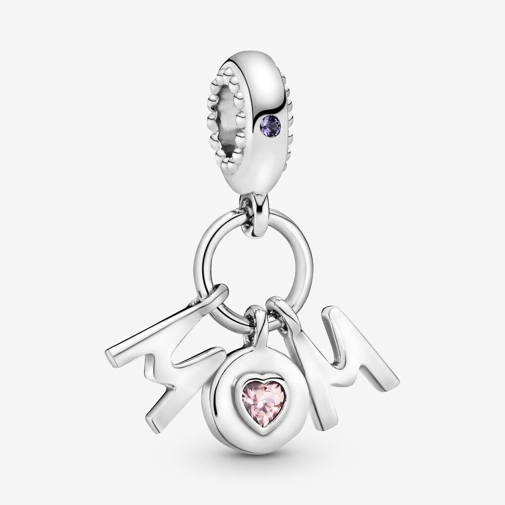 Charm pendente Lettere Mamma