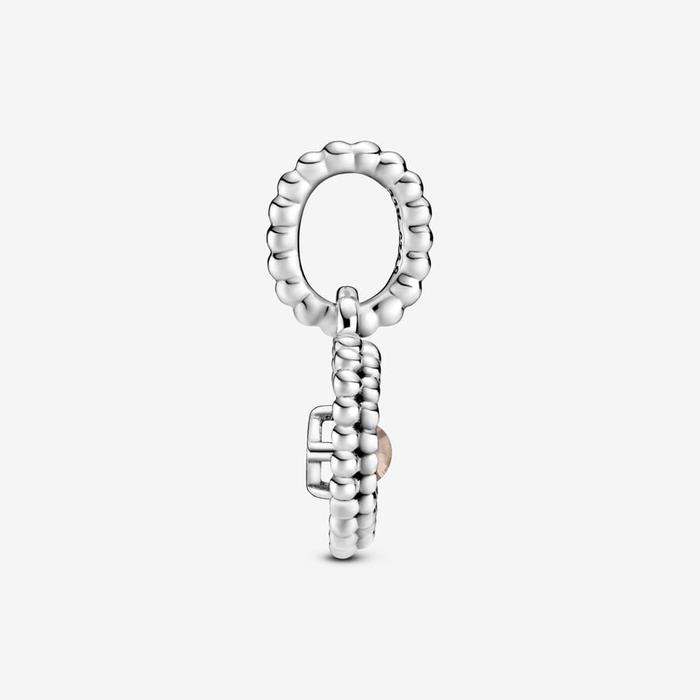Charm Pendente Cuore Rosa Giugno