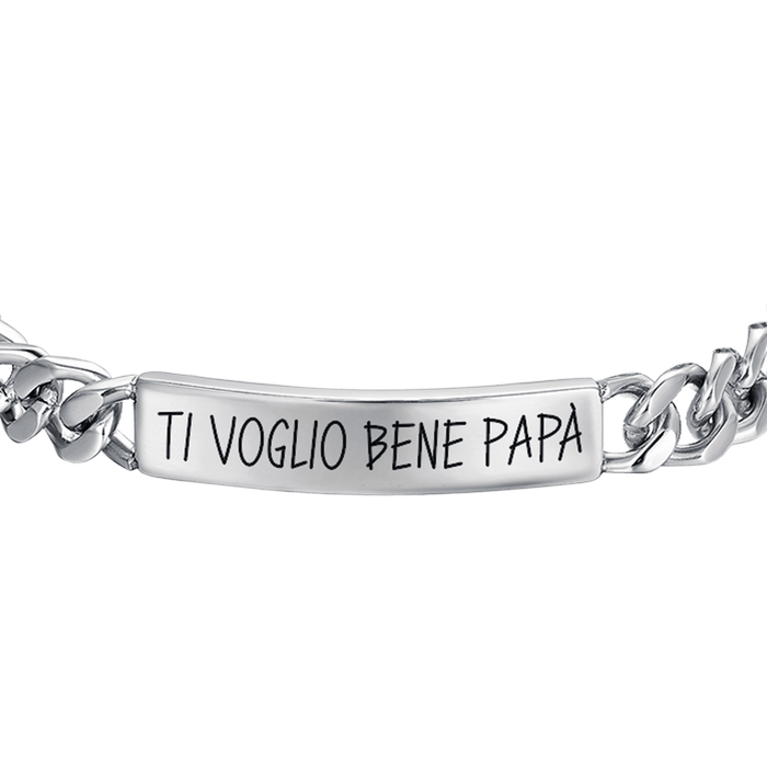 MEN'S STEEL BRACELET I LOVE YOU DAD