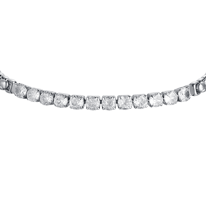 BRACELET HOMME EN ACIER AVEC CRISTAUX BLANCS