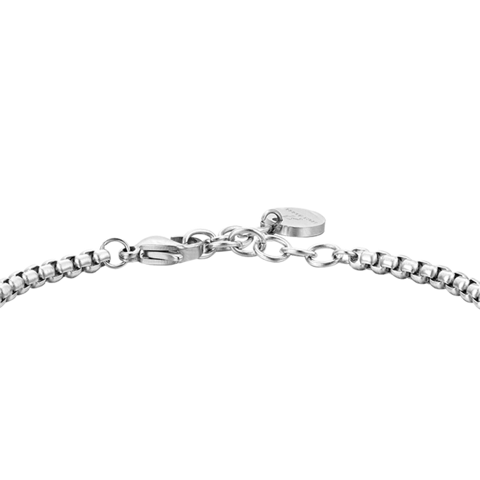 BRACELET HOMME EN ACIER AVEC PIERRES ŒIL DE TIGRE