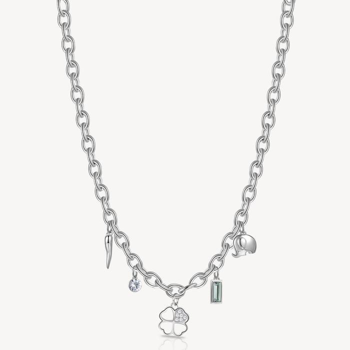 COLLIER CHAKRA TRÈFLE À QUATRE FEUILLES