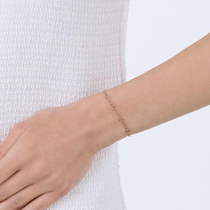 BRACELET FEMME EN ACIER IP ROSE