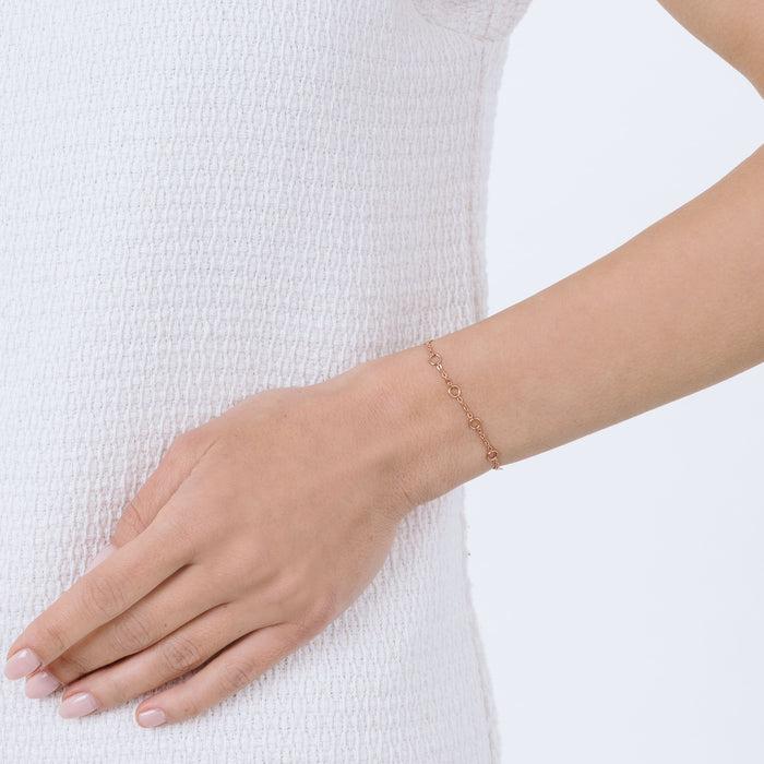 BRACELET FEMME EN ACIER IP ROSE