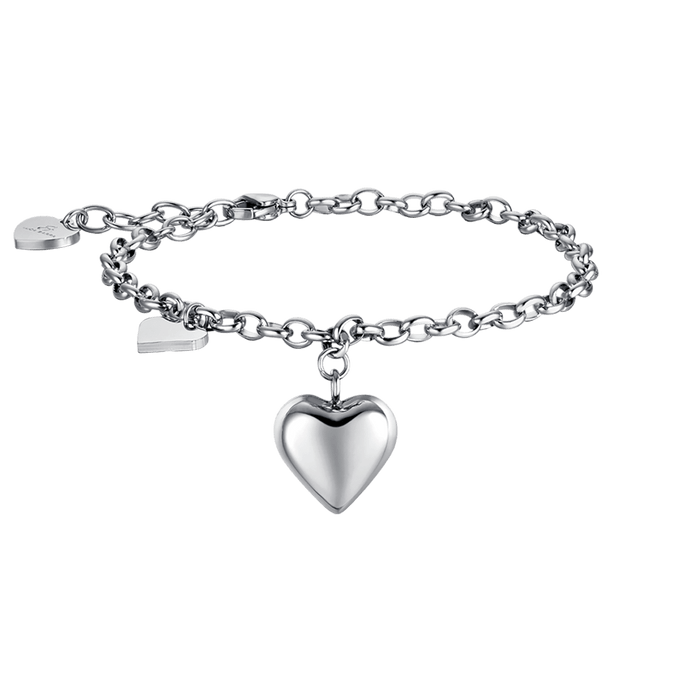 BRACCIALE DONNA IN ACCIAIO IP GOLD CON CUORI
