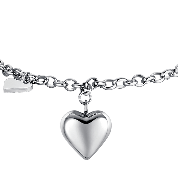 BRACCIALE DONNA IN ACCIAIO IP GOLD CON CUORI
