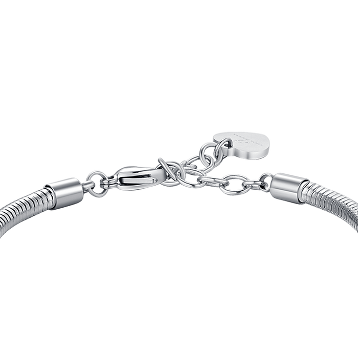 BRACCIALE DONNA IN ACCIAIO CON SOLE CON CRISTALLI BIANCHI