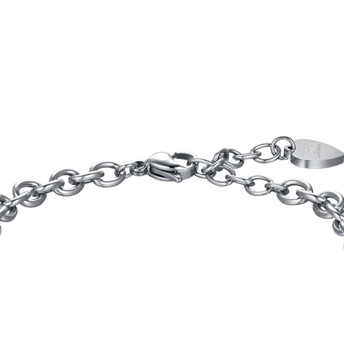 BRACCIALE DONNA IN ACCIAIO CHI TROVA UN'AMICA TROVA UN TESORO