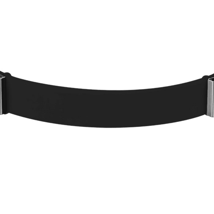 BRACELET EN SILICONE NOIR POUR FEMME